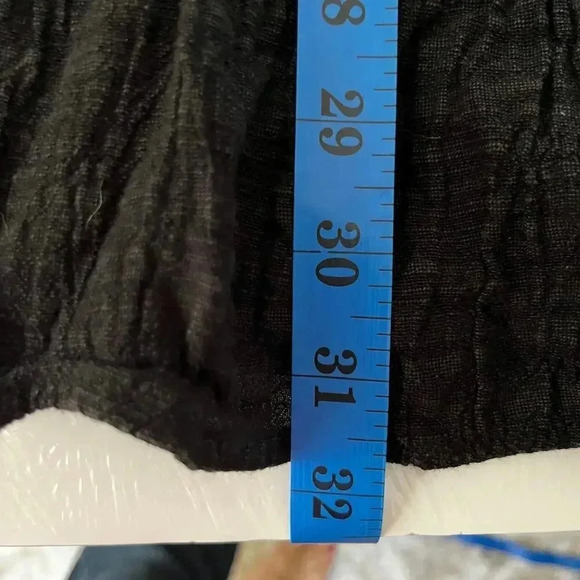 THML Women Small Dress Black Cotton Rayon Embroidery Flutter Aztec‎ Western SW - Picture 13 of 13